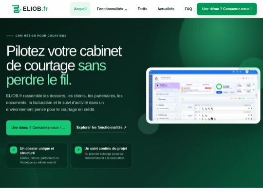 Aperçu du site eliob.fr