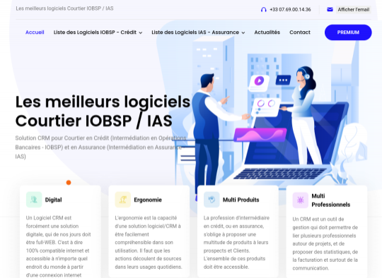 Aperçu du site logiciel-courtier.fr