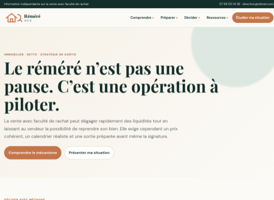 Aperçu du site remere-web.fr